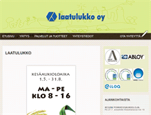 Tablet Screenshot of laatulukko.fi